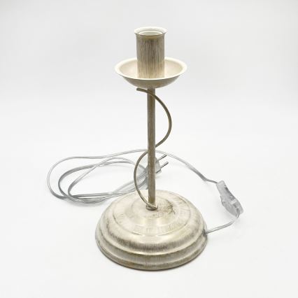 Lampă de masă ANTON 1xE14/60W/230V patină albă