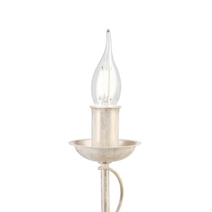Lampă de masă ANTON 1xE14/60W/230V patină albă