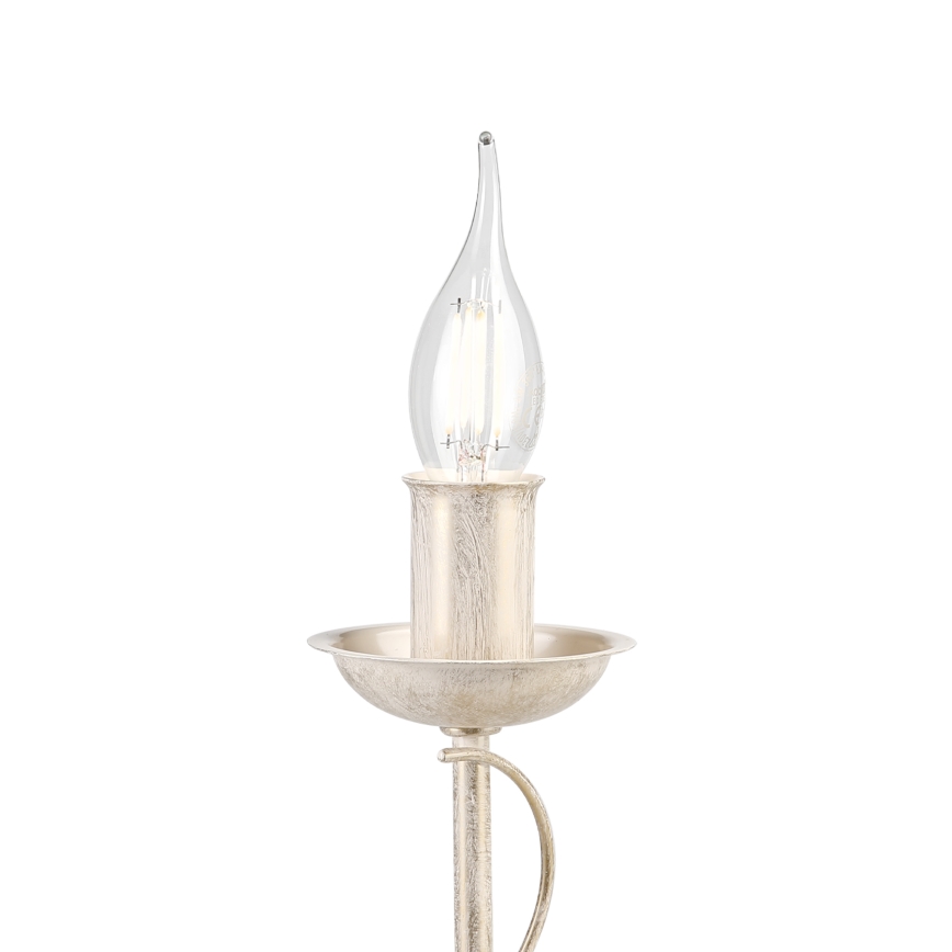 Lampă de masă ANTON 1xE14/60W/230V patină albă