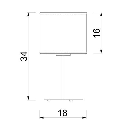 Lampă de masă ARDEN 1xE27/15W/230V bej