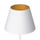 Lampă de masă ARDEN 1xE27/60W/230V d. 20 cm albă/aurie