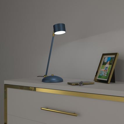 Lampă de masă ARENA 1xGX53/11W/230V albastră/aurie