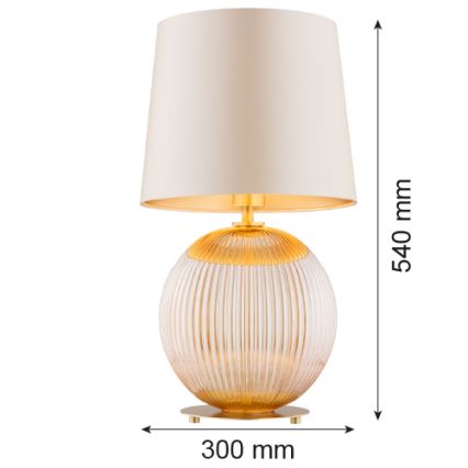 Lampă de masă Argon 8535 HAMILTON 1xE27/15W/230V crem/bej