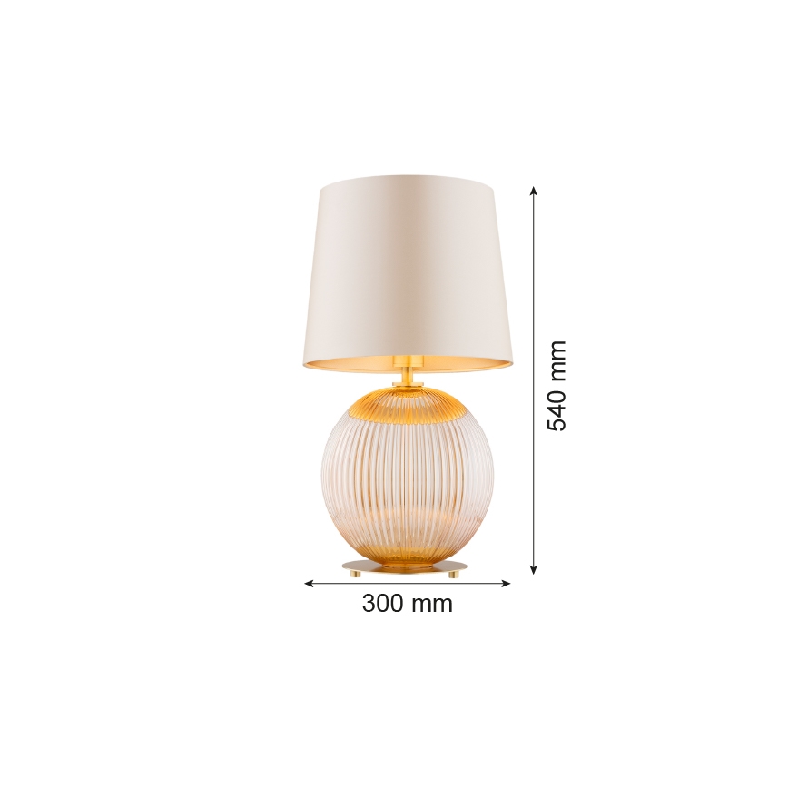 Lampă de masă Argon 8535 HAMILTON 1xE27/15W/230V crem/bej