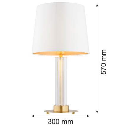 Lampă de masă Argon 8540 HAMILTON 1xE27/15W/230V alb