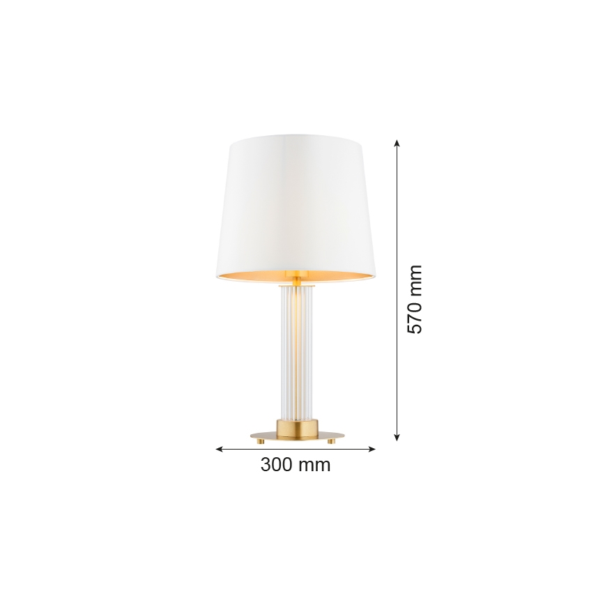Lampă de masă Argon 8540 HAMILTON 1xE27/15W/230V alb