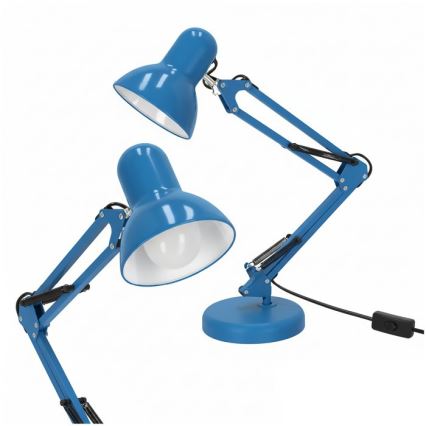 Lampă de masă AURIQ 1xE27/60W/230V albastră