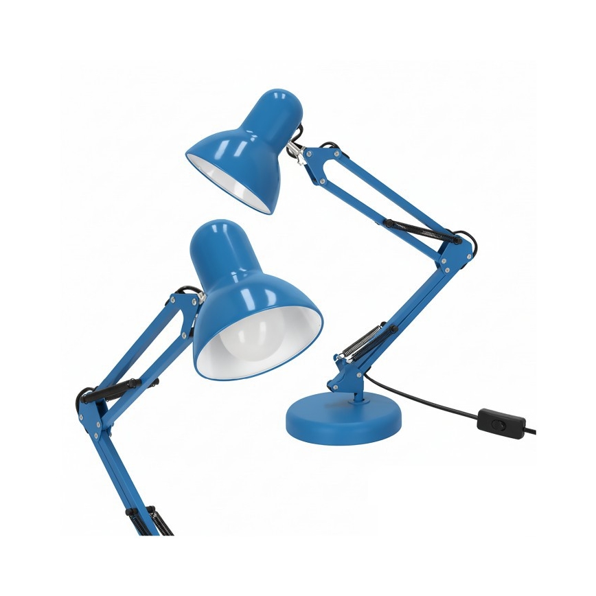 Lampă de masă AURIQ 1xE27/60W/230V albastră