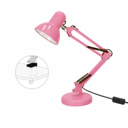Lampă de masă AURIQ 1xE27/60W/230V roz