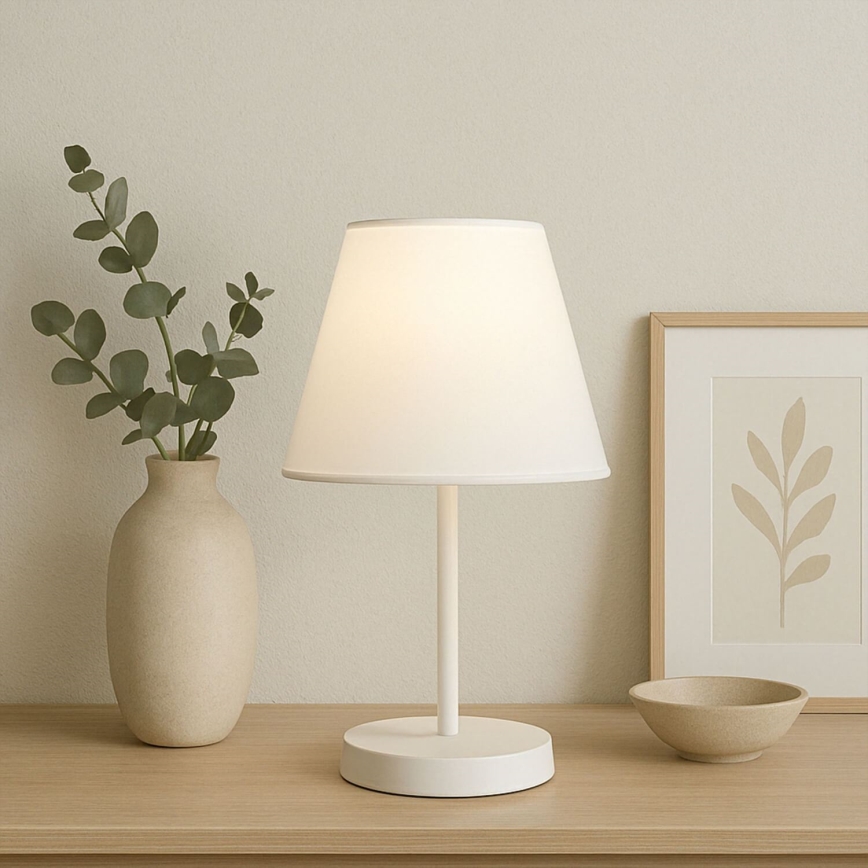 Lampă de masă AYD 1xE27/40W/230V albă