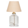 Lampă de masă AYD 1xE27/40W/230V bej/transparentă