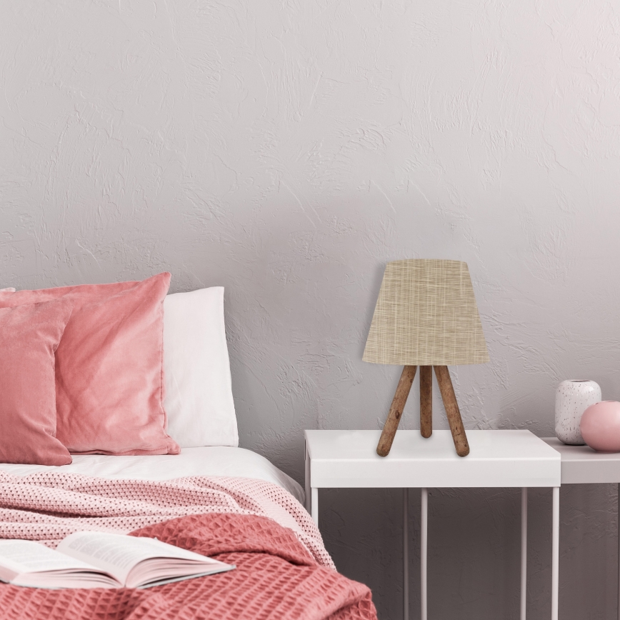 Lampă de masă AYD 1xE27/60W/230V crem