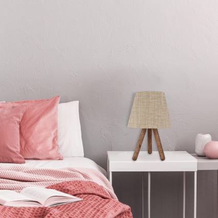 Lampă de masă AYD 1xE27/60W/230V crem