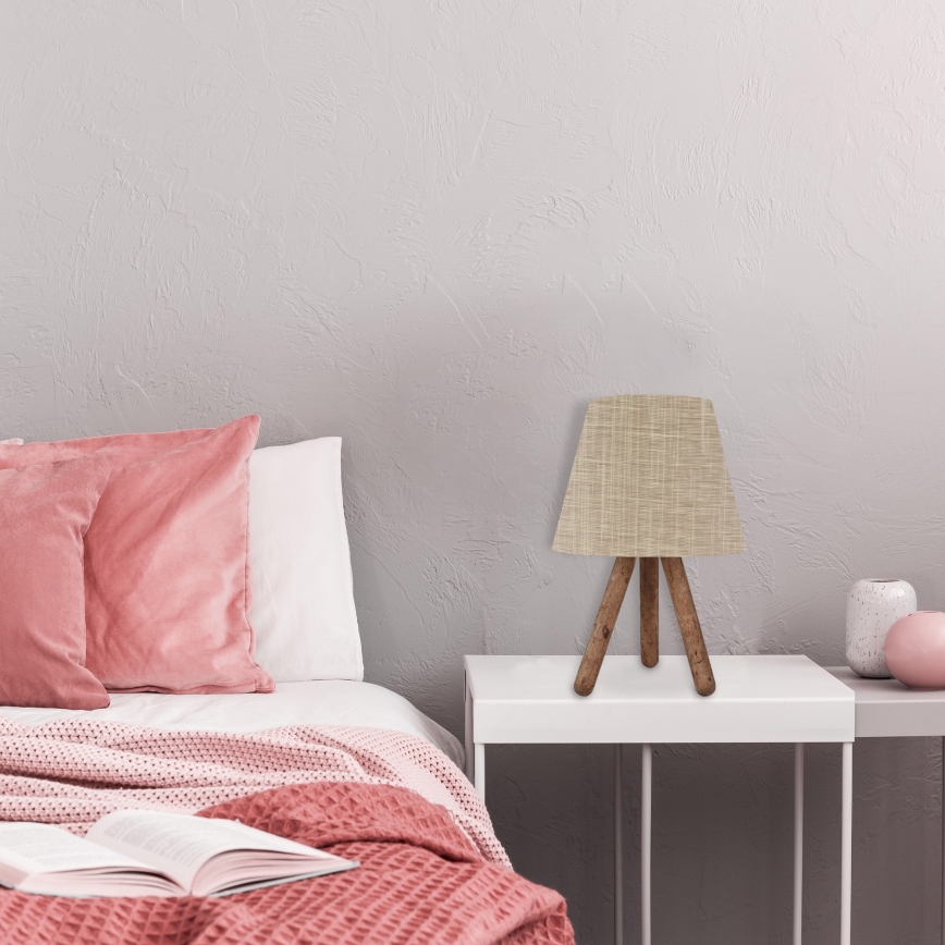 Lampă de masă AYD 1xE27/60W/230V crem