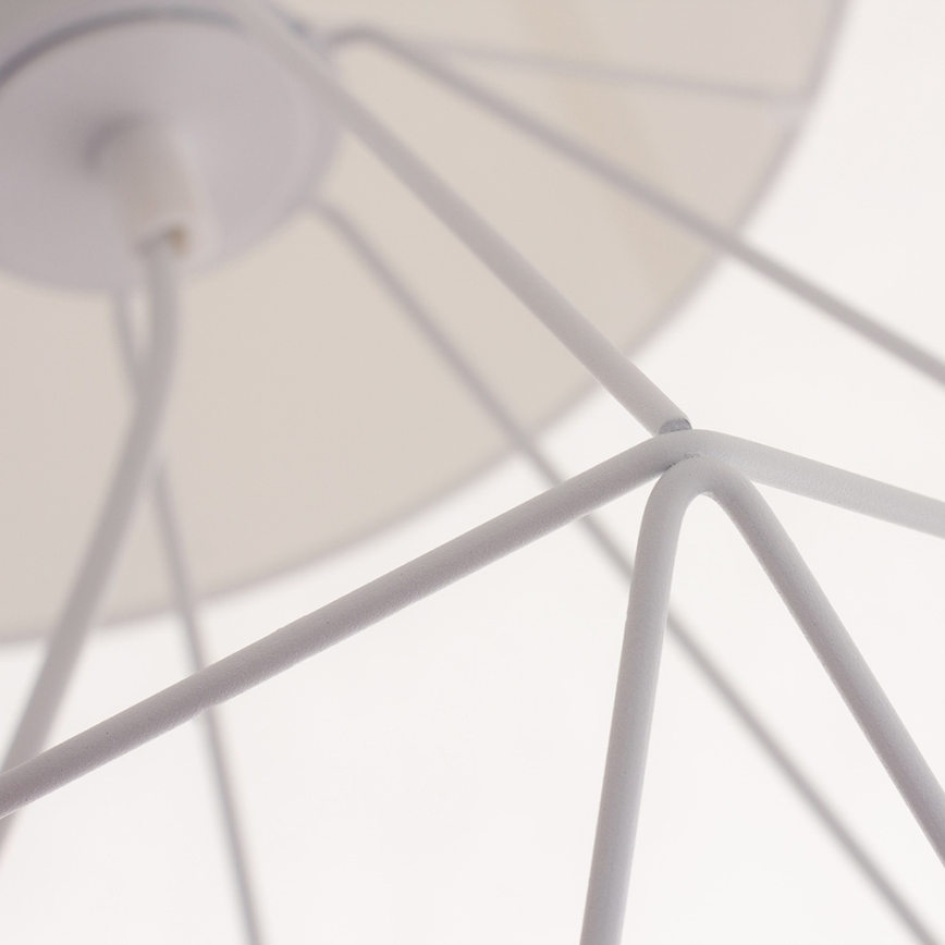 Lampa de masa BASKET 1xE27/60W/230V alb