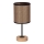 Lampă de masă BENITA 1xE27/60W/230V 30 cm maro/stejar