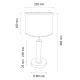 Lampă de masă BENITA 1xE27/60W/230V stejar – certificat FSC