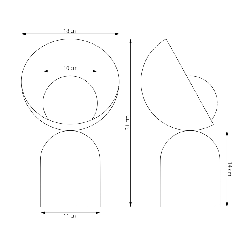 Lampă de masă BOTO 1xG9/8W/230V gri