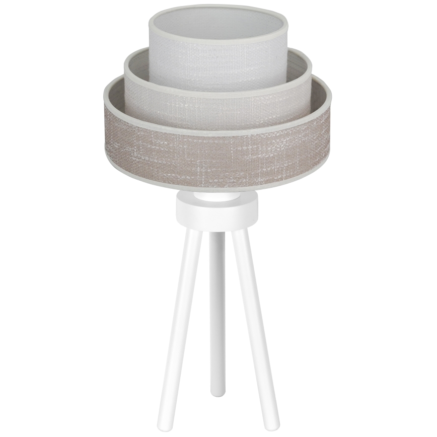 Lampă de masă Brilagi ALASKA LUNETA 1xE27/15W/230V gri/crem