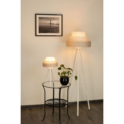 Lampă de masă Brilagi ALASKA LUNETA 1xE27/15W/230V gri/crem