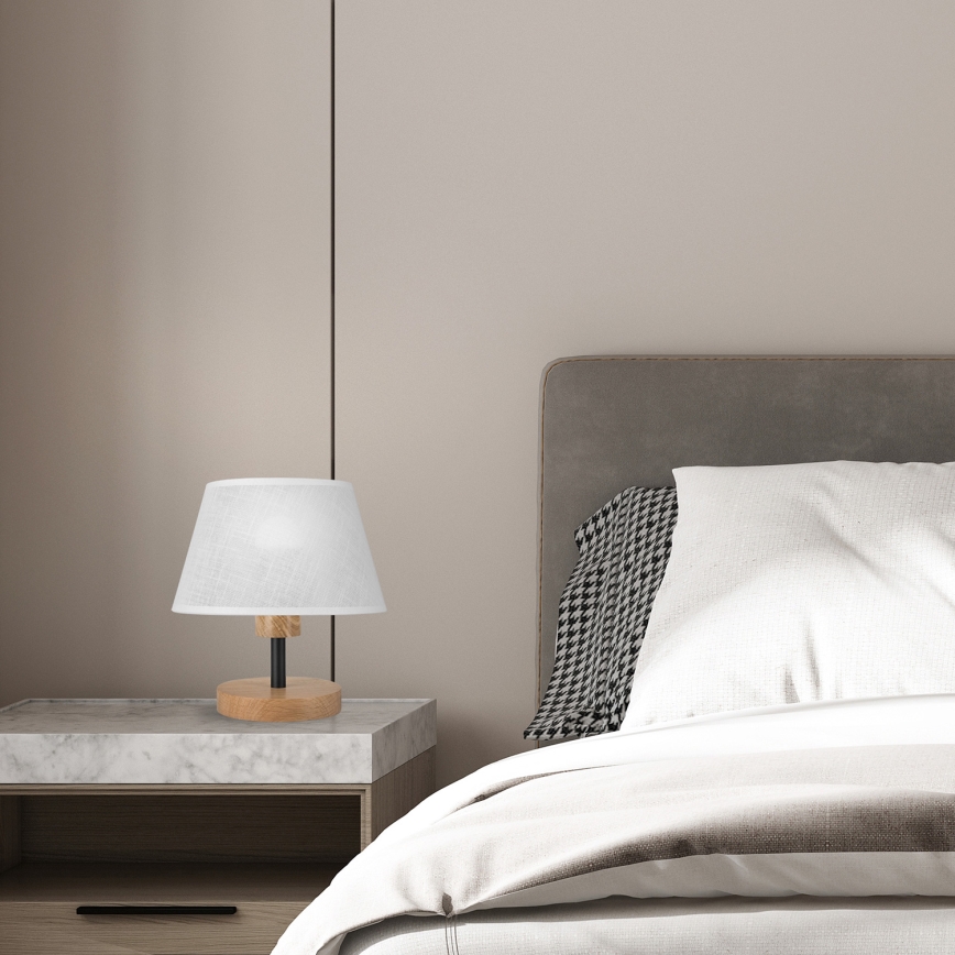 Lampă de masă Brilagi ANTHONY 1xE14/40W/230V stejar/alb