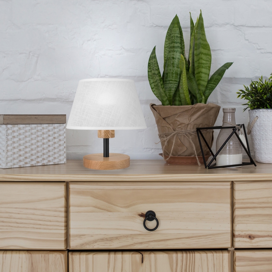 Lampă de masă Brilagi ANTHONY 1xE14/40W/230V stejar/alb