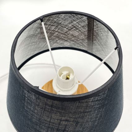 Lampă de masă Brilagi ANTHONY 1xE14/40W/230V stejar/negru