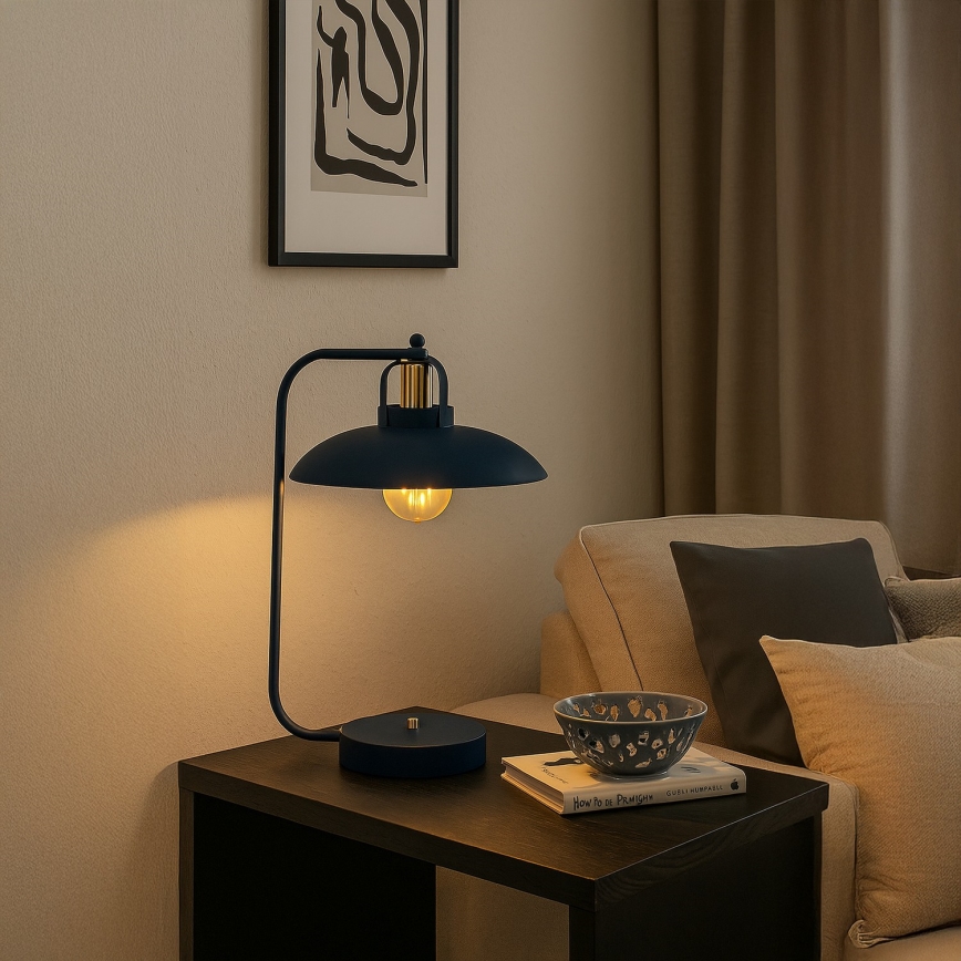 Lampă de masă Brilagi FLAMENGO 1xE27/60W/230V albastru