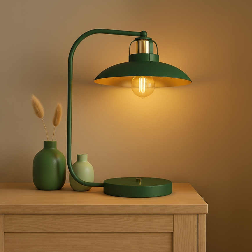 Lampă de masă Brilagi FLAMENGO 1xE27/60W/230V verde