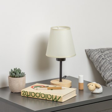 Lampă de masă Brilagi NUBILA WOOD 1xE27/25W/230V stejar/crem