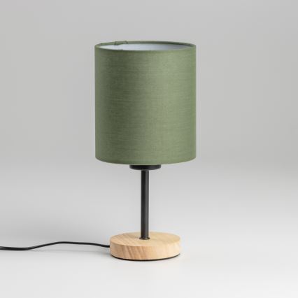 Lampă de masă Brilagi NUBILA WOOD 1xE27/25W/230V stejar/verde