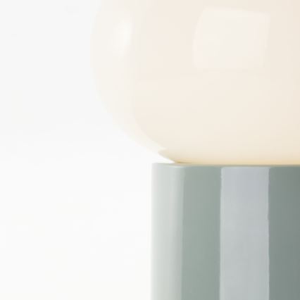 Lampă de masă Brilliant KNUT 1xE27/25W/230V verde/alb