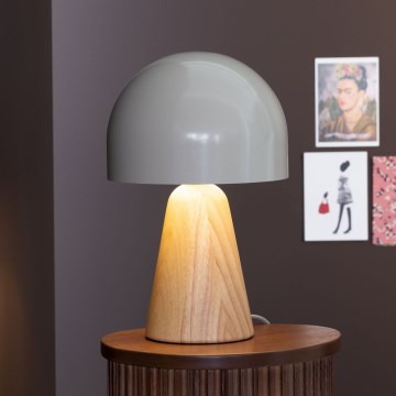 Lampă de masă Brilliant NALAM 1xE14/40W/230V bej/frasin – certificat FSC