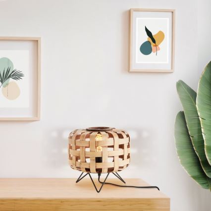 Lampă de masă Brilliant WOODLINE 1xE27/40W/230V bambus