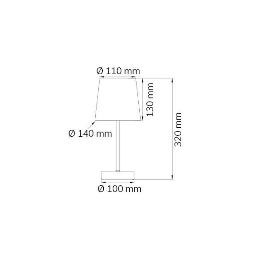 Lampă de masă CESENA 1xE14/42W/230V roz Wofi 8324.01.94.8000