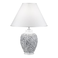 Lampă de masă CHIARA 1xE27/100W/230V albă/gri d. 40 cm Kolarz A1340.71.Gr