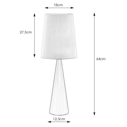 Lampă de masă CONUS 1xE14/40W/230V alb/negru Markslöjd 108597
