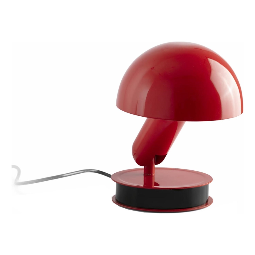 Lampă de masă cu clemă FARO 56103 2 în 1 BELA 1xE27/15W/230V roșu