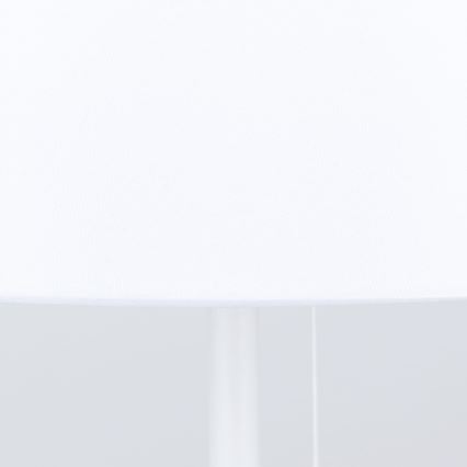 Lampă de masă cu port USB LUDWIG 1xE27/40W/230V 50 cm alb