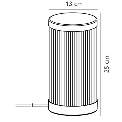 Lampă de masă de exterior Nordlux COUPAR 1xE27/25W/230V IP54 bej