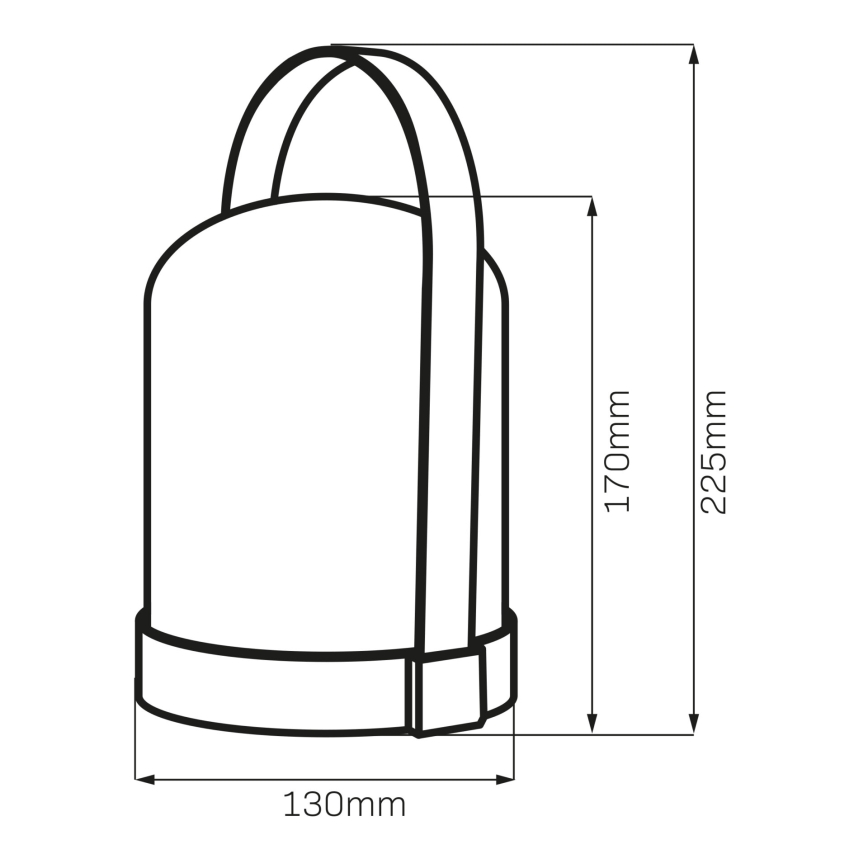 Lampă de masă decorativă LED RGBW MINORKA LED/0,3W/4,5V 3xAA