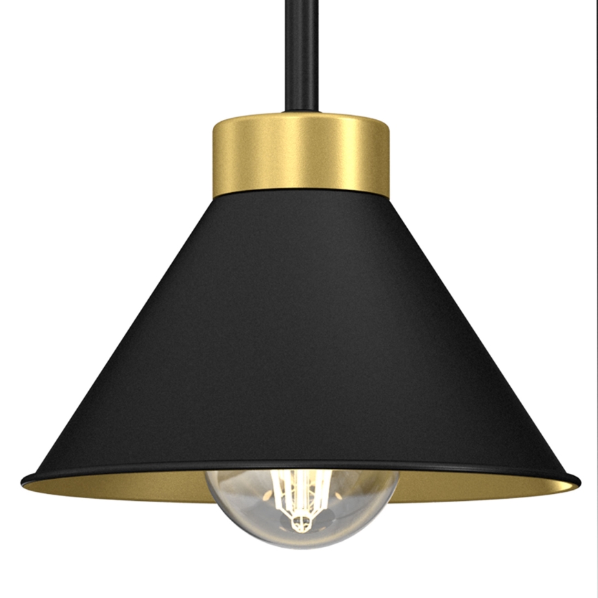 Lampă de masă DEMET 1xE27/15W/230V negru/auriu