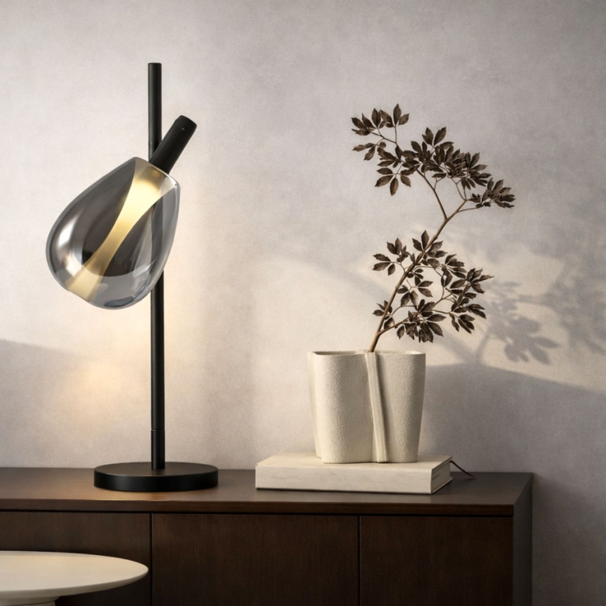 Lampă de masă DENSO 1xG9/5W/230V negru cromat