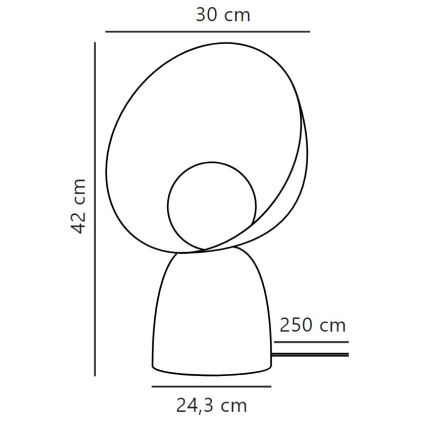 Lampă de masă DFTP by Nordlux HELLO 1xE14/25W/230V negru
