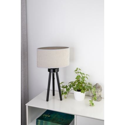 Lampă de masă Duolla OVAL 1xE27/15W/230V d. 30 cm gri