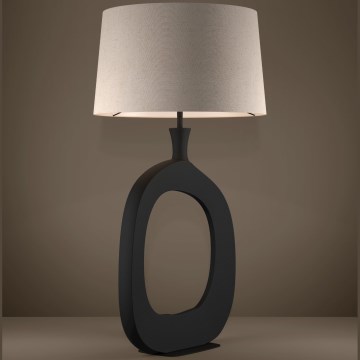 Lampă de masă Eglo 1xE27/60W/230V 88 cm negru/crem