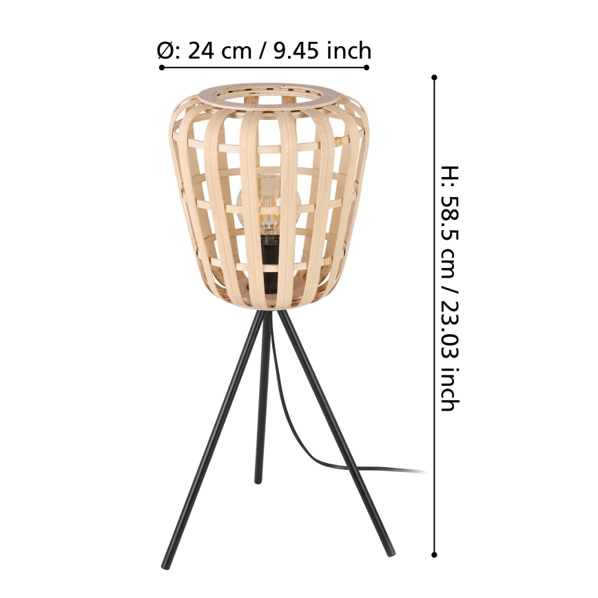 Lampă de masă Eglo 1xE27/40W/230V maro