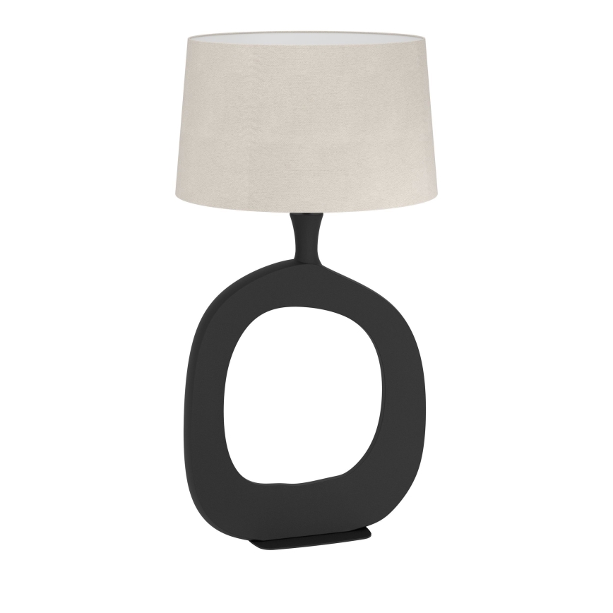 Lampă de masă Eglo 1xE27/60W/230V 88 cm negru/crem