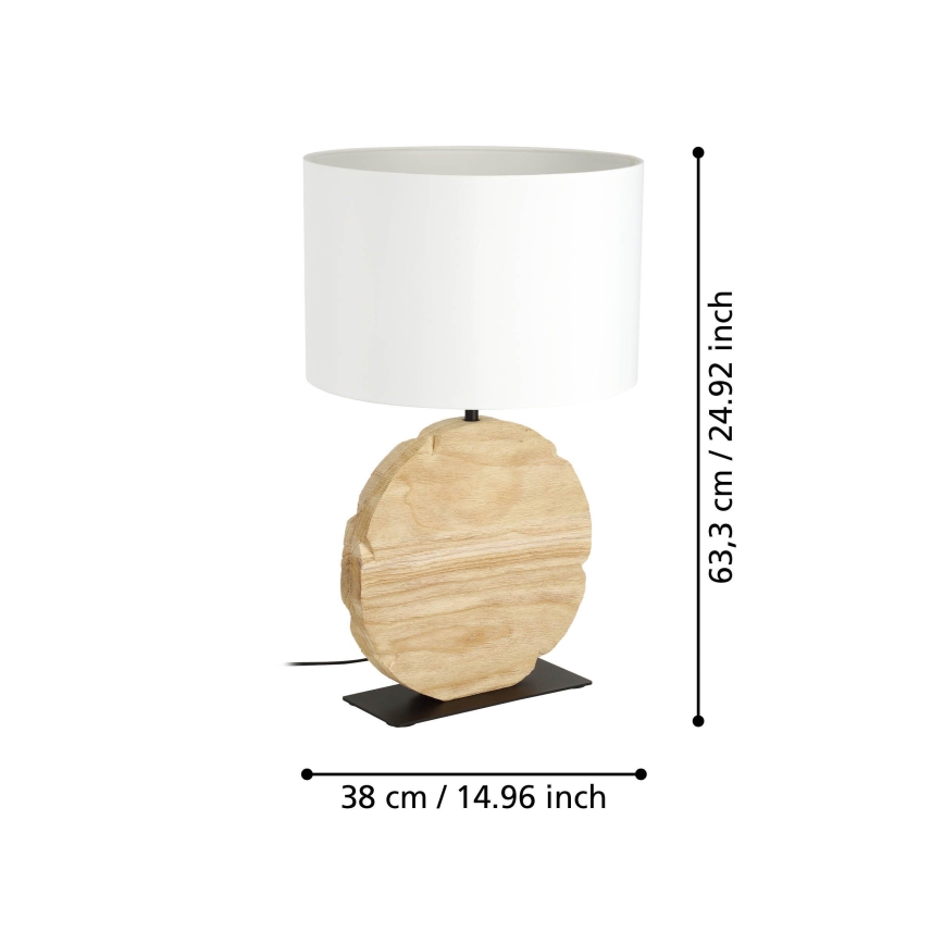 Lampă de masă Eglo 1xE27/40W/230V 63,5 cm maro