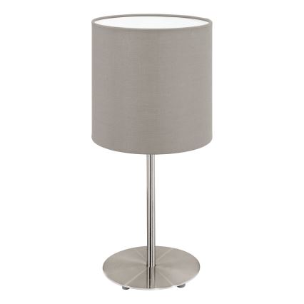 Lampă de masă Eglo 54745 ANADIA 1xE14/40W/230V taupe/crom mat